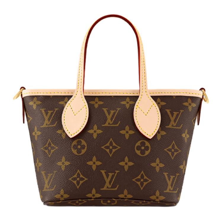 Женская сумка Louis Vuitton NEVERFULL BB (коричневая) — фото 3
