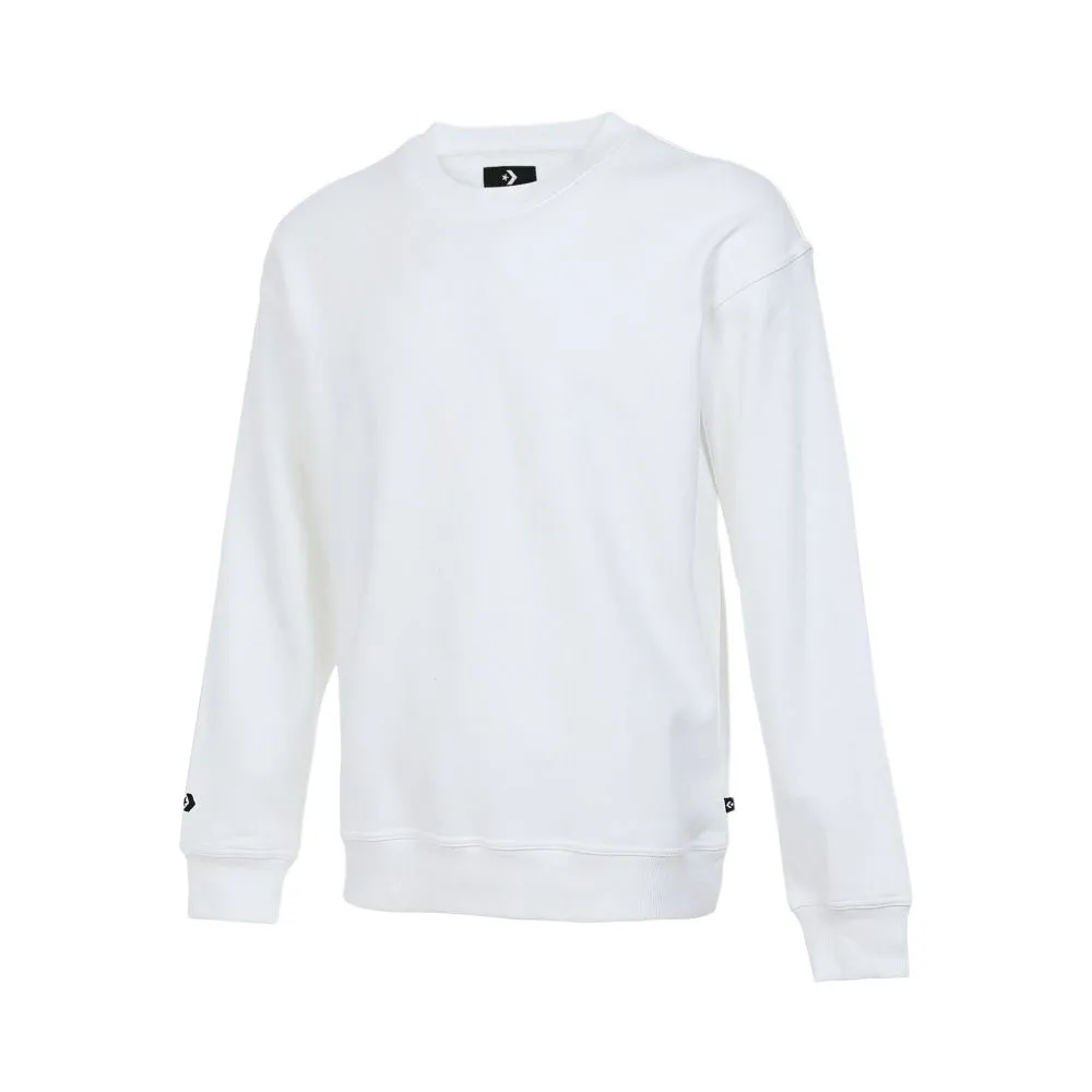 Converse Sweatshirts Unisex White Crew Neck Thickened