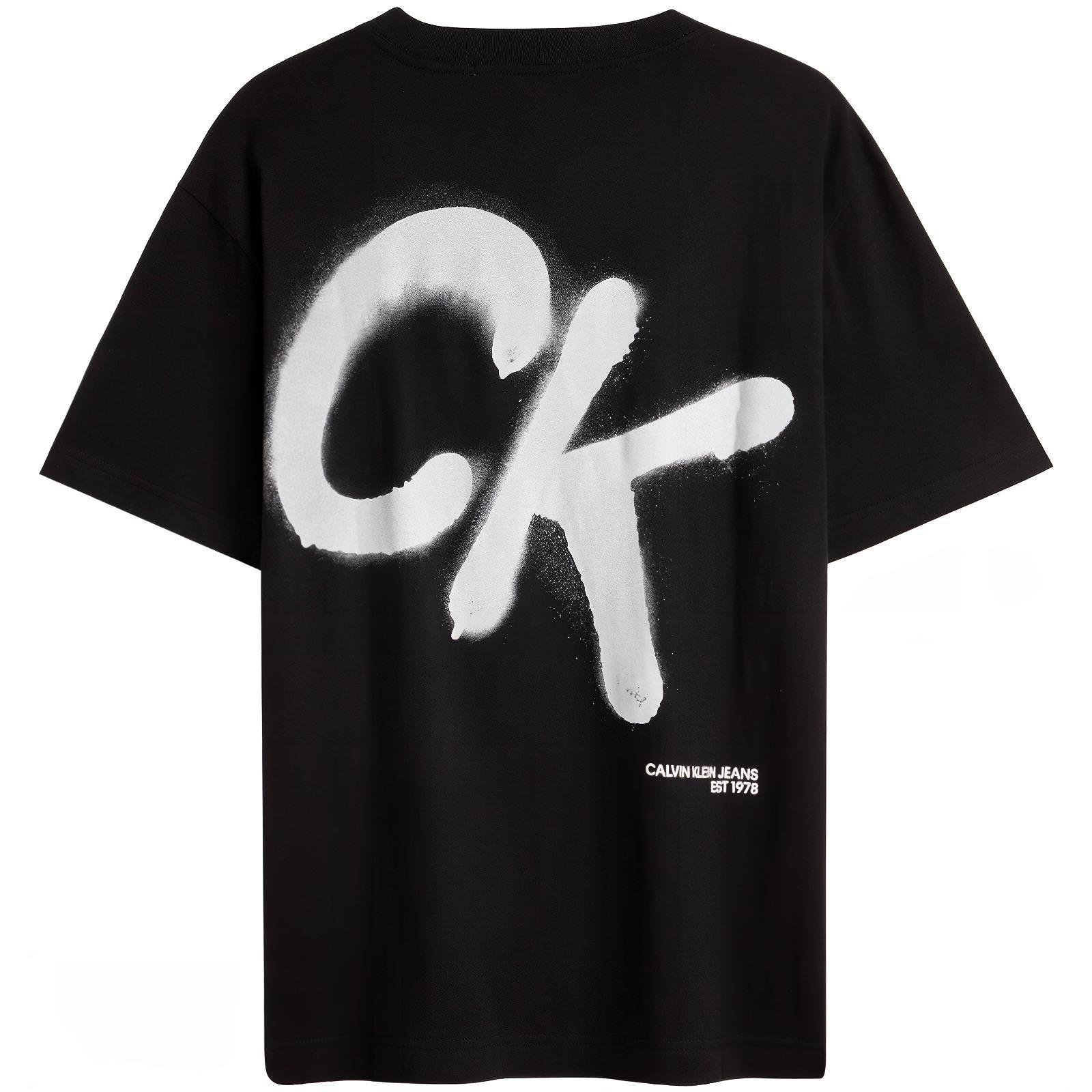 Футболка CALVIN KLEIN Graffiti (белая)