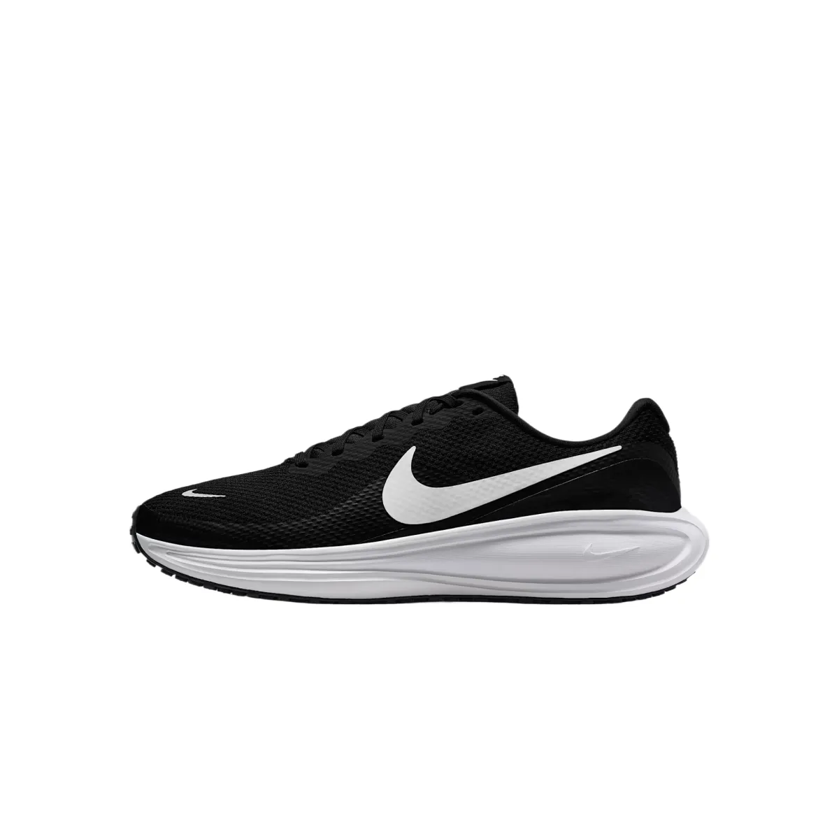 Nike REVOLUTION 8 Breathable Low top Casual Long Distance Running Sprint Running Shoes Men's Black White