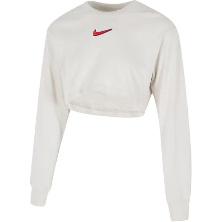 Nike T-Shirts Women's White Crew Neck Moderate