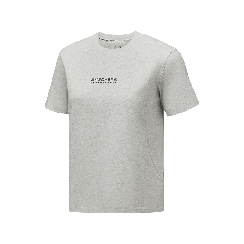 Skechers Comfortable Sports Collection T Shirt Women’s Light Heather Gray 0248