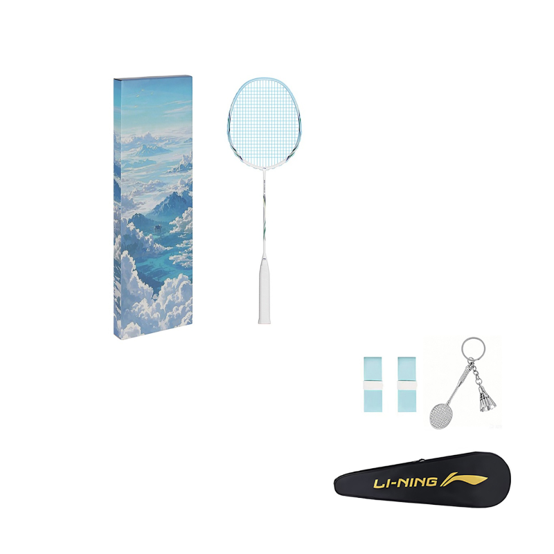 Li Ning Shadow Blade 199 Full Carbon Badminton Rackets Offensive Type Heavy Head, Stiff Shaft Advanced Level 675mm