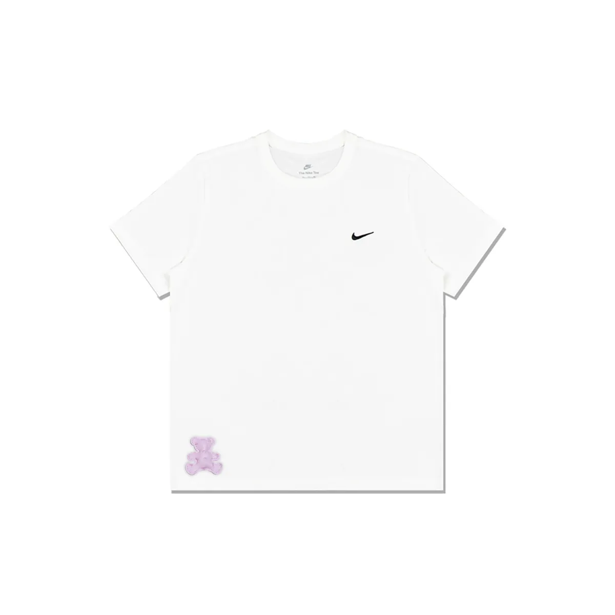 Nike T Shirts Men's White Crew Neck Straight Fit