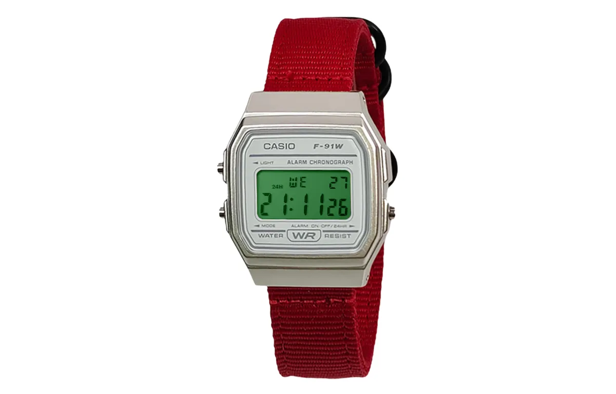 CASIO Custom Collection Quartz Movement Nylon Strap Watch Men's Watches White Dial