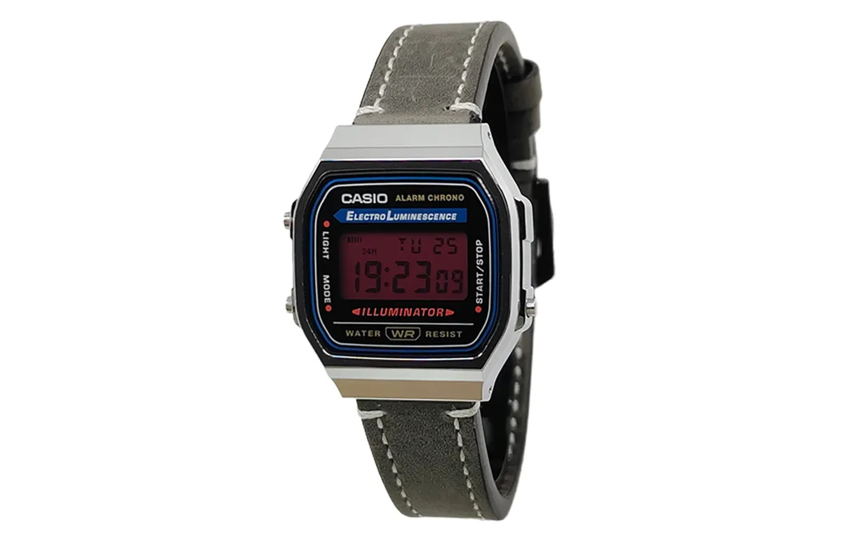 CASIO Custom Collection Quartz Movement Genuine Leather Strap Watch Men's Watches Black Dial