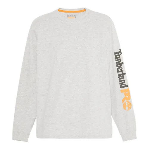 Timberland T Shirts Men's Gray Crew Neck Moderate