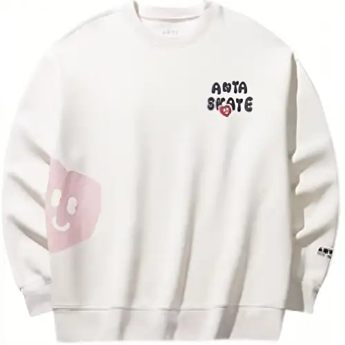 Anta Life Collection Sweatshirt Unisex C3892 Gray Heather Gray
