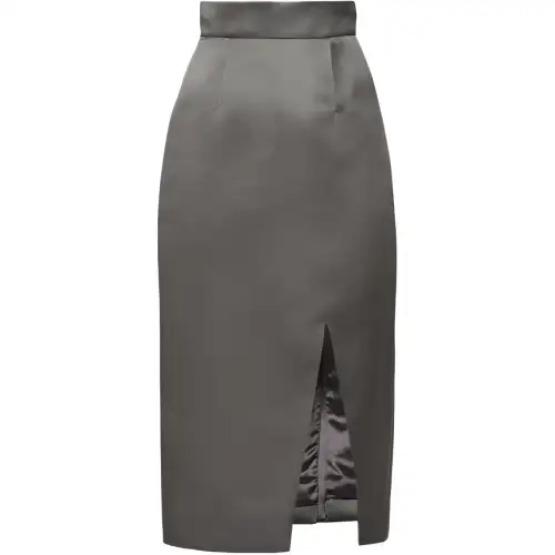 MIU MIU Casual Long Skirts Women's Gray Moderate Mid Length Other