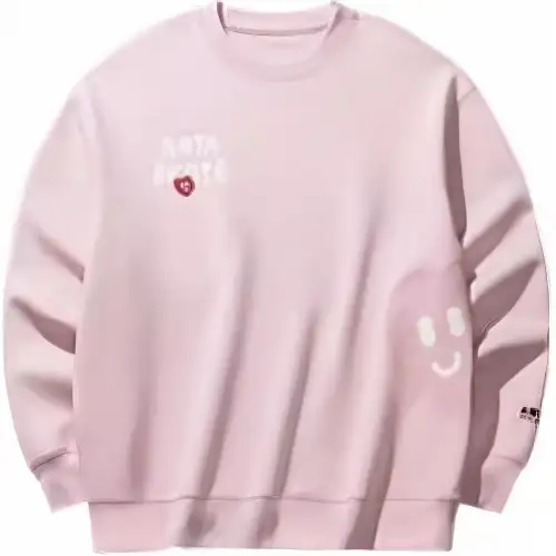 Anta Life Collection Sweatshirt Unisex Soft Pink