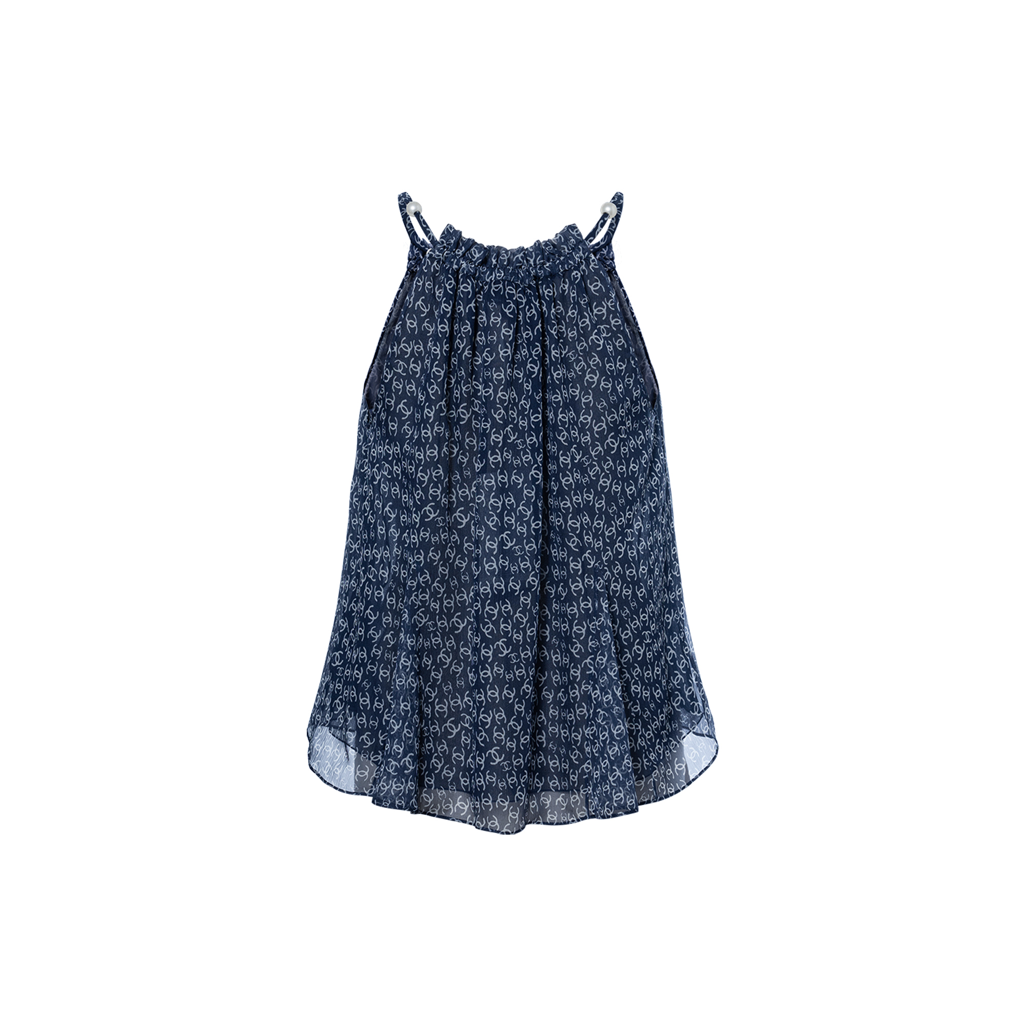 CHANEL 25P Spring Summer Preview Collection Camisole Women's Blue