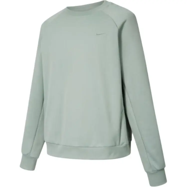 Nike Primary Sweatshirts Men's Light Green Gray Crew Neck Moderate