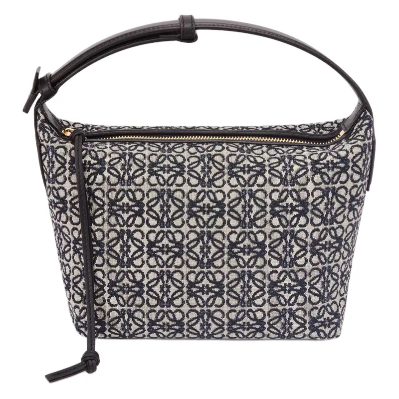 LOEWE Cubi Bag Small Anagram Jacquard Navy/Black