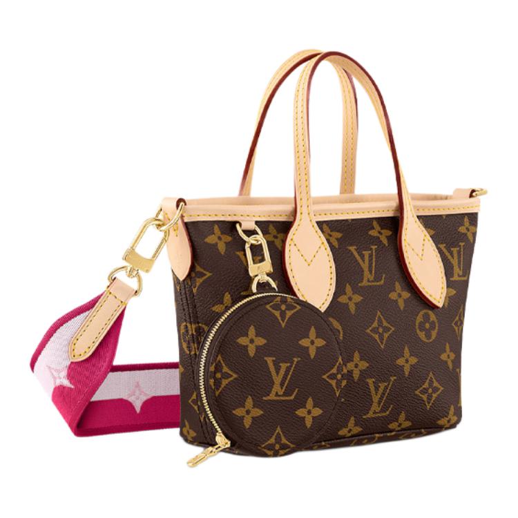 Женская сумка Louis Vuitton NEVERFULL BB (коричневая) — фото 2