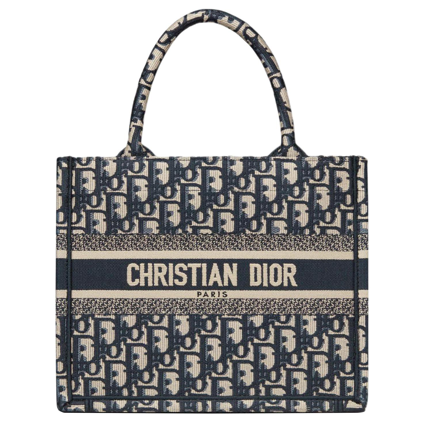 Женская сумка Dior BookTote (синий деним)