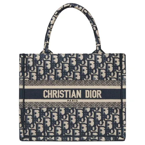 DIOR Small DIOR Book Tote Oblique Embroidery