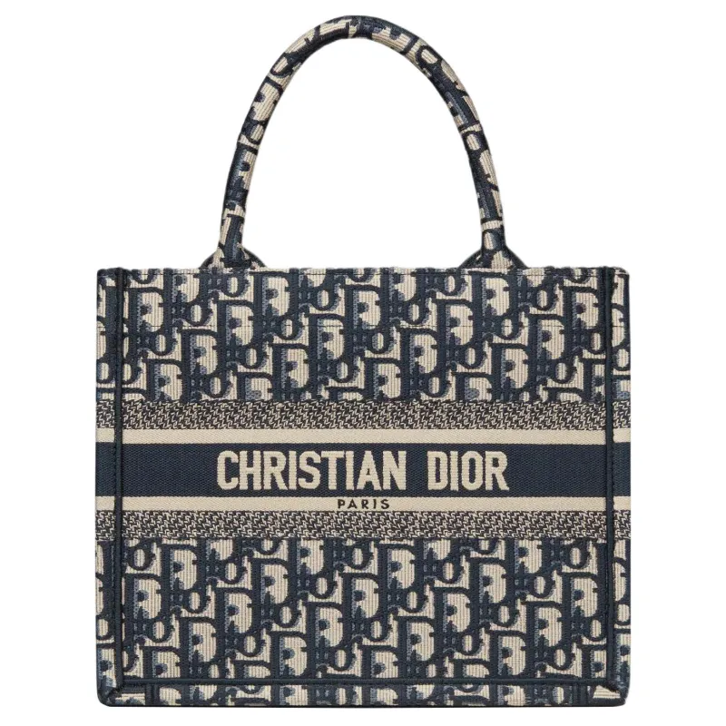 DIOR Small DIOR Book Tote Oblique Embroidery