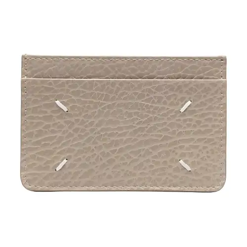 Maison Margiela Leather Card Holder Card Holder Women's Khaki