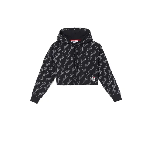 FILA Sweatshirts Women's Black Hooded Moderate