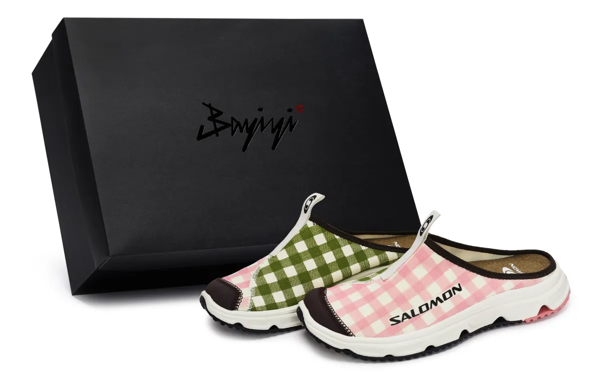 SALOMON RX Slide 3.0 No Special Function Closed Toe Slippers Unisex Beige Pink Green Brown