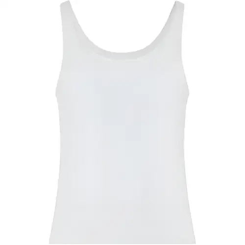 THE ROW Tank Tops Women's White Crew Neck Moderate Straight Fit
