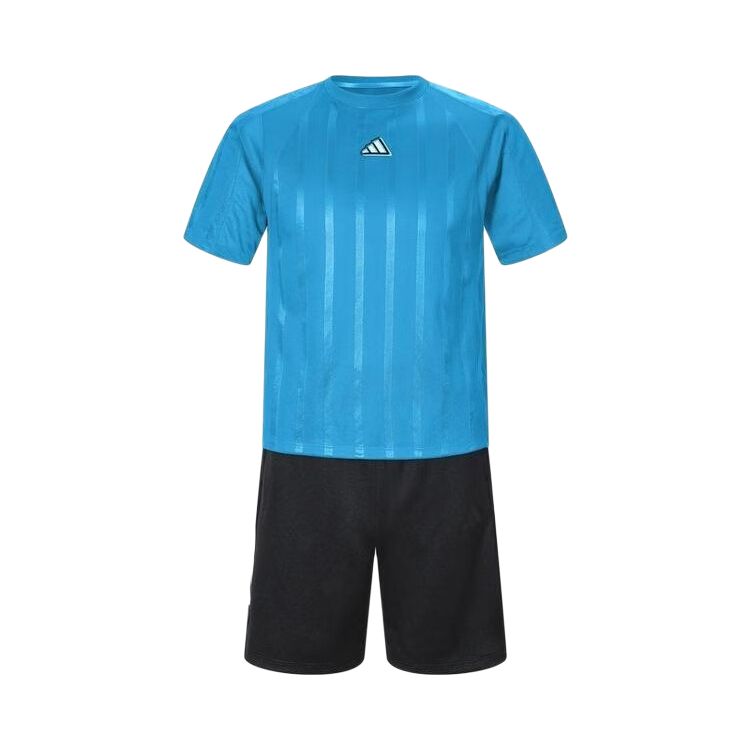 Детский спортивный костюм adidas SS25 JB TEE SET (синий)