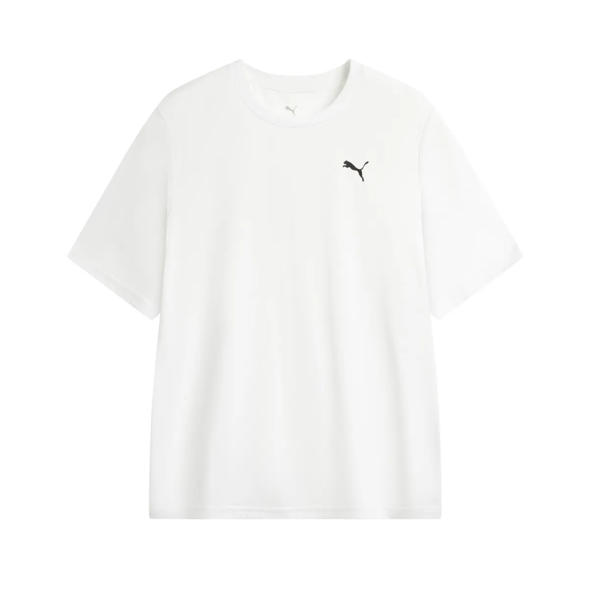 PUMA T-Shirts Men's White Crew Neck Moderate