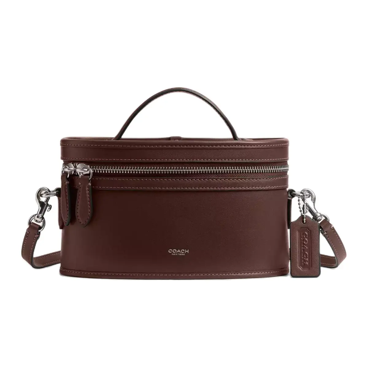 COACH Trail Leather Shoulder Bag, Crossbody Bag, Handbag Small Women's Maple