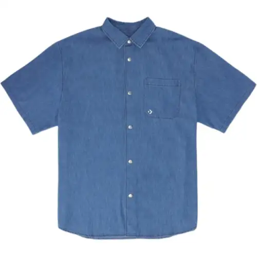 Converse Shirts Men's Blue Lapel Moderate