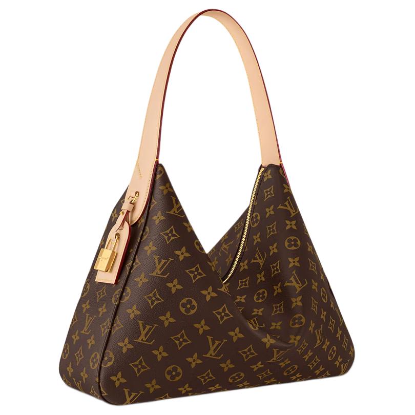 Женская сумка LOUIS VUITTON Slouchy MM (коричневый) — фото 2