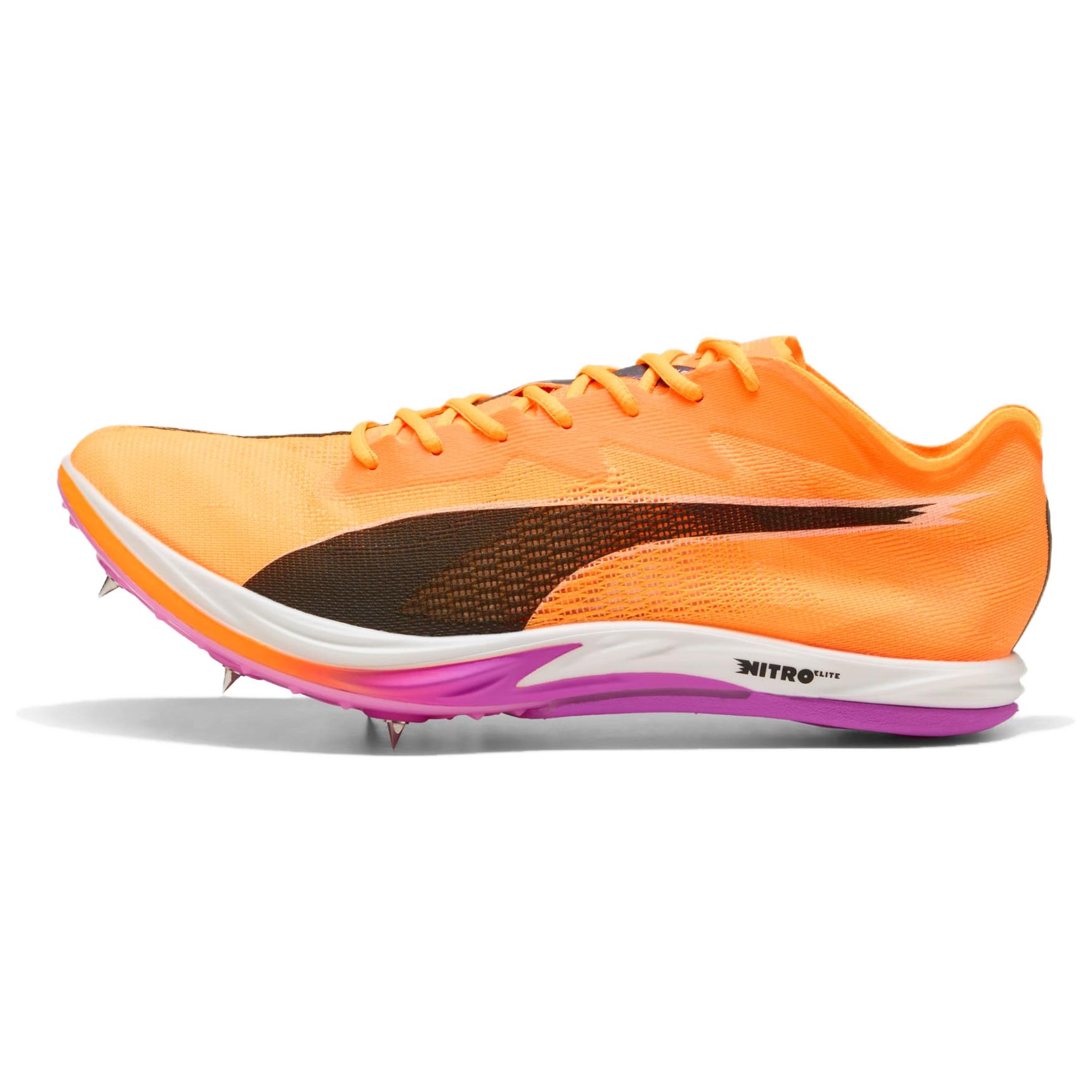 PUMA Deviate NITRO Elite 3 Abrasion Resistant Breathable Low top Running Shoes Unisex Orange Yellow