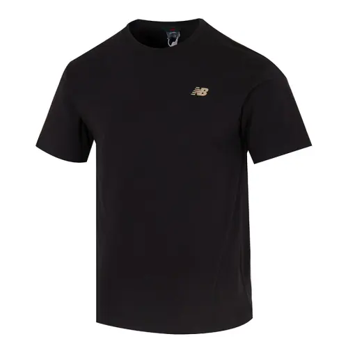 New Balance T Shirts Men's Black Crew Neck