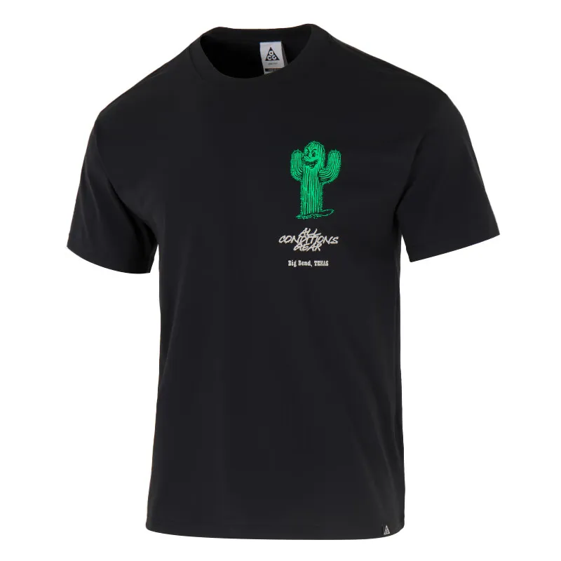 Nike ACG T-Shirts Men's Black Crew Neck Moderate