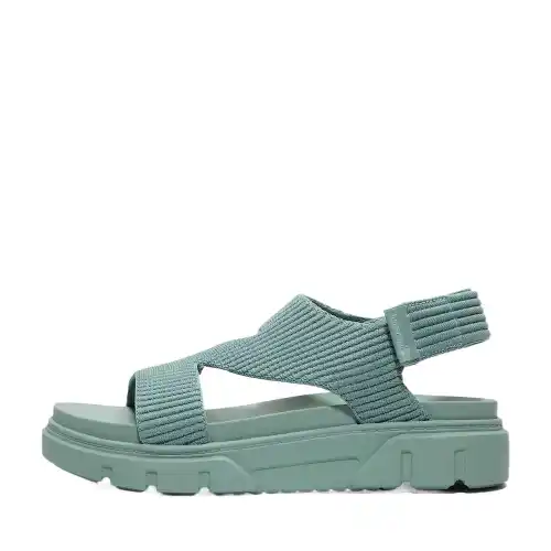 Timberland Greyfield Fabric Beach Sandals Women's Green