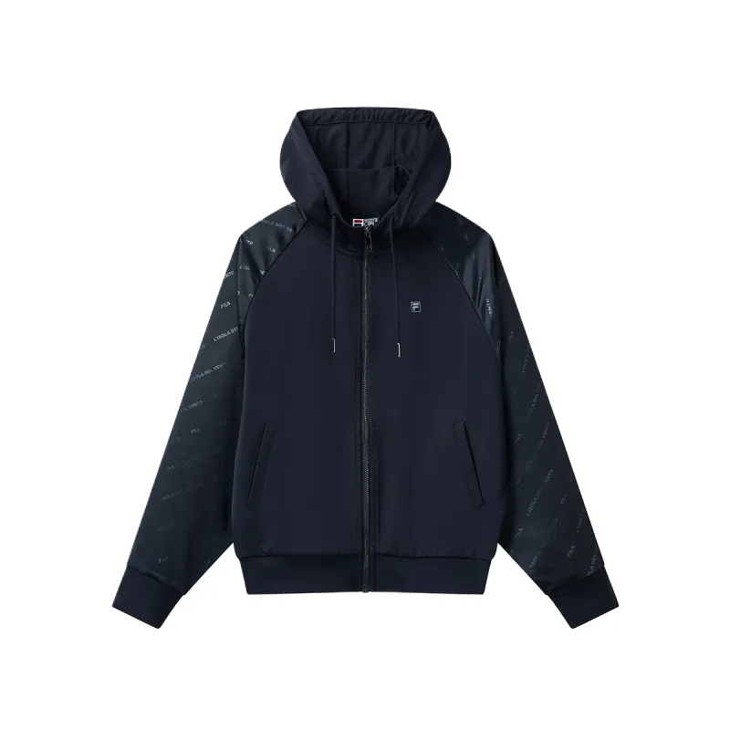 FILA WHITE Jackets Women's Legend Blue Hooded Thin Other