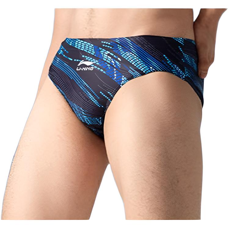 Li Ning Swimming Shorts Men’s Black Blue