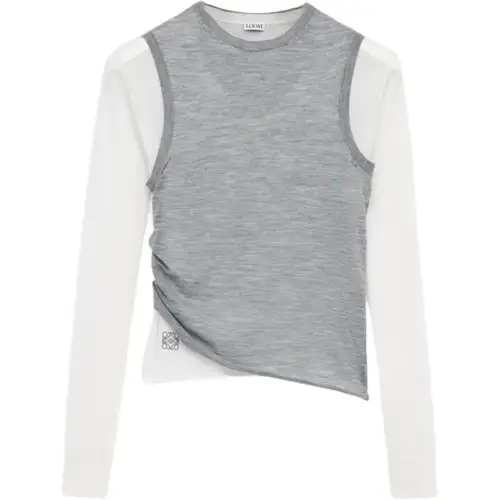 Loewe draped cashmere top