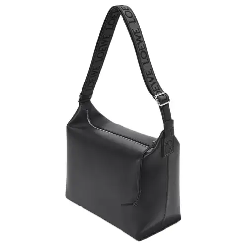 LOEWE Cubi Calfskin Crossbody Bag, Shoulder Bag Men's Black