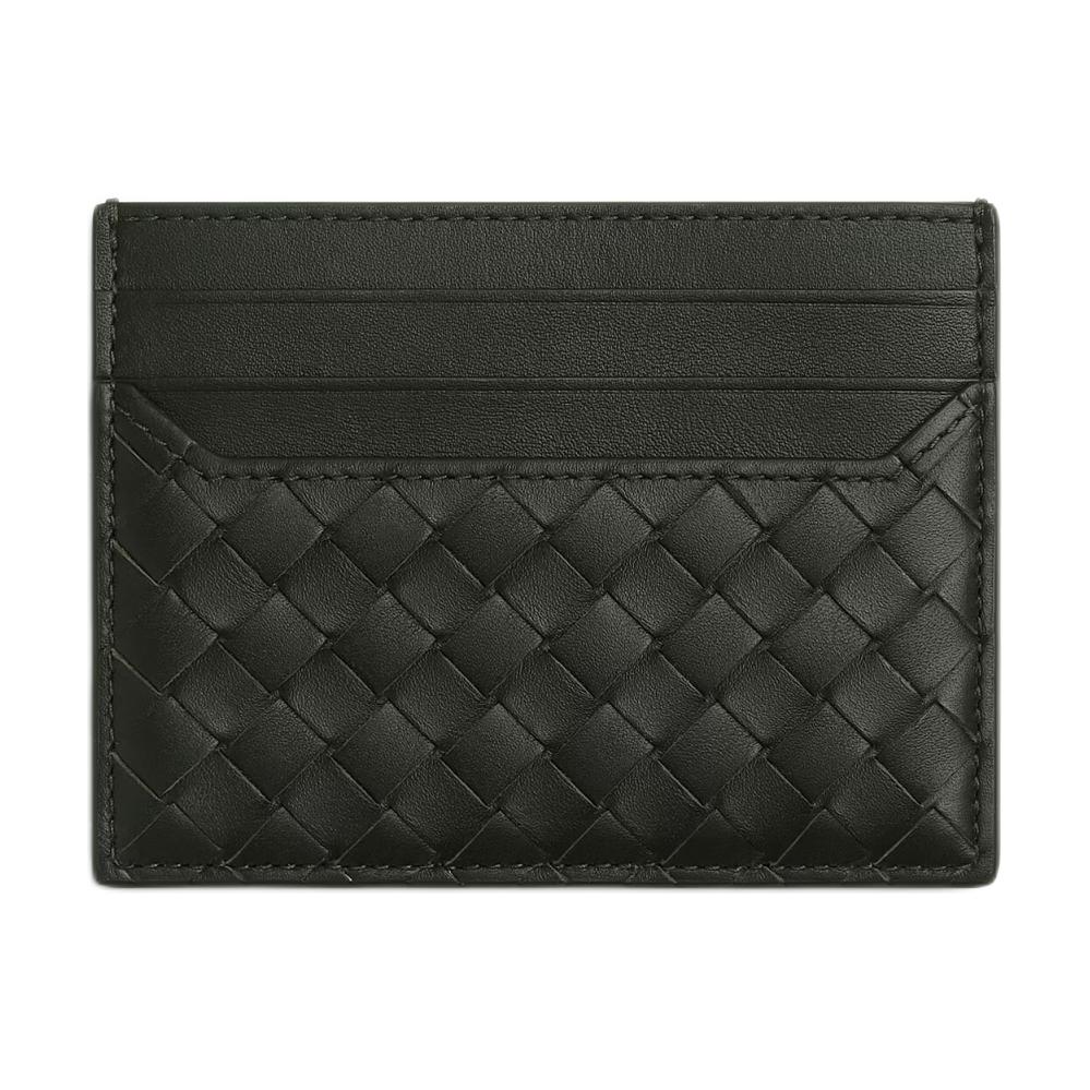 Мужской картхолдер Bottega Veneta Intrecciato (зеленый)