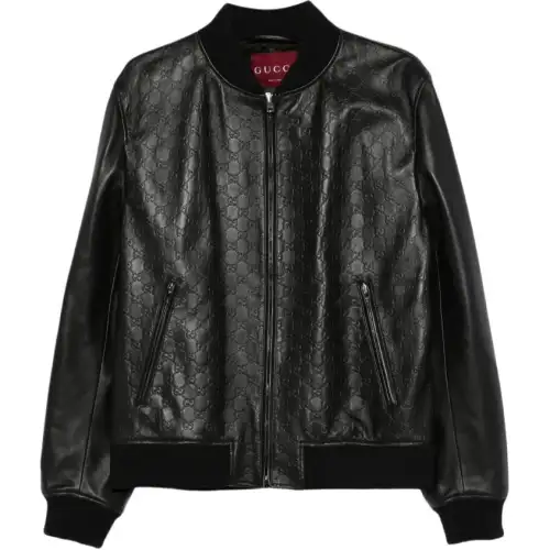 GUCCI SS25 Leather Jacket Men's