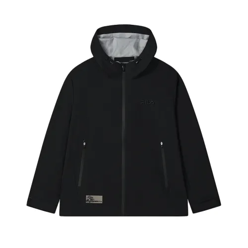 FILA Heritage Jackets Men's Jet Black BK Hooded Non Detachable Moderate Other