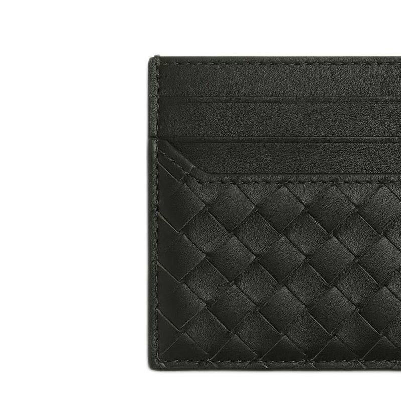 Мужской картхолдер Bottega Veneta Intrecciato (зеленый) — фото 6