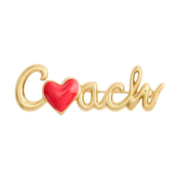 Брошь COACH (золотая)