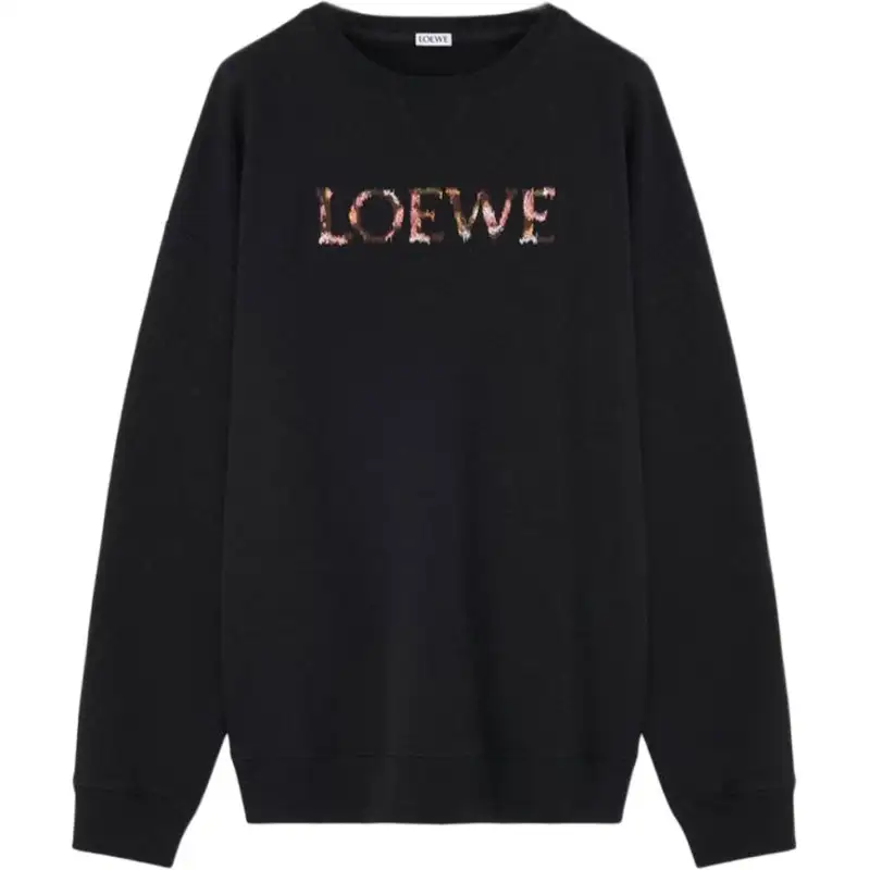 LOEWE Logo Embroidered Crewneck Sweatshirt