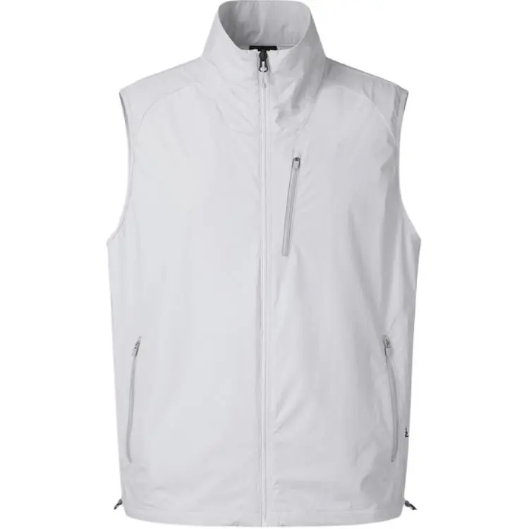 SALOMON Vests Men's Light Gray Men's C24076 Stand Collar Moderate Other