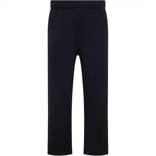 PRADA Triangle Logo Patch Slim Fit Trousers