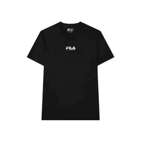 FILA ORIGINALE T Shirts Men's Glamor Purple Blue Crew Neck Moderate Straight Fit