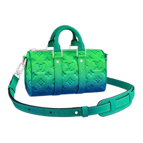 LOUIS VUITTON Keepall Xs Taurillon Illusion Blue/Green