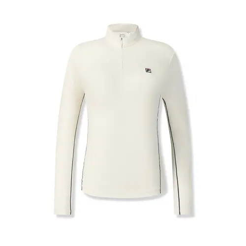 FILA Tennis T Shirts Women's Heron White Half Turtleneck Moderate