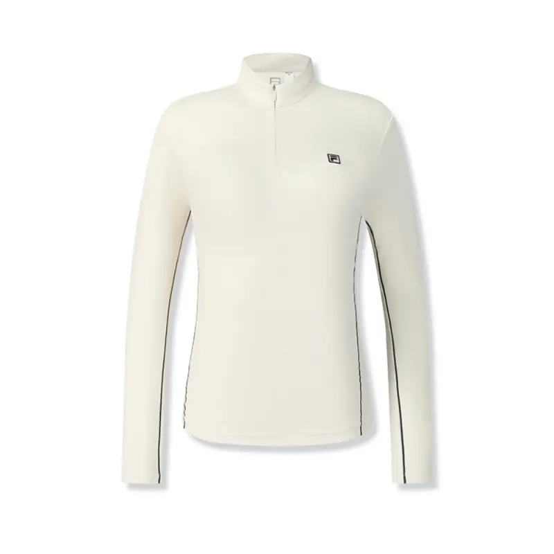 FILA Tennis T Shirts Women's Heron White Half Turtleneck Moderate